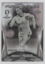 2024 Chrome UEFA Euro Future Stars Black & White Refractor Mykhailo Mudryk 1ce5