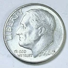 1960 D Silver Roosevelt Dime - 90% Silver - Circulated Coin  #5502