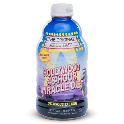 Hollywood diet 48 Hour Detox Cleanse Drink 1 Pack, B-Vitamin Infused Juice 32 oz