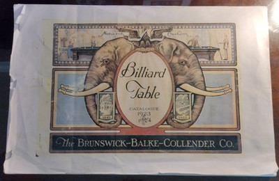 Reproduction Brunswick-Balke-Collender Billiard Table Catalogue 1923-1924