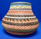 Ernie Watchman Native American Pottery Vase Etched Navajo Handmade Signed — photo 1