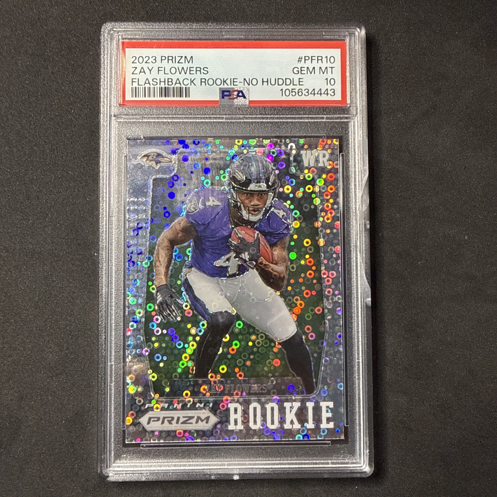 Zay Flowers Panini Prizm Flashback Rookie #PFR10 No Huddle