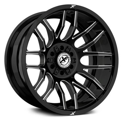 XF Off-Road XF-232 Wheels 20x9 (0, 5x127, 78.1) Black Rims Set of 4