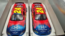 JEFF GORDON #24 PERFORMANCE ALLIANCE SET 2005 & 2006 1/24 BY SAM BASS