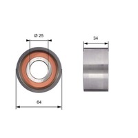 Spannrolle Zahnriemen Powergrip™ Gates T41234 FüR Argenta Iveco Jumper Trafic TB