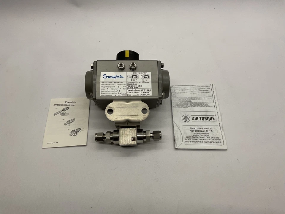 Actuador neumático Swagelok Air Torque serie AT SC000015-3U retorno de resorte EF50 Foto 2 de 4
