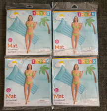 Air Mat Swim Float Blue 72in X 30in Intex NEW YOU GET 4 FREE SHIP