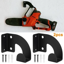 2 PCS Heavy Duty Chainsaw Hooks Wall Rack Holder Organizer for Garage Workshop