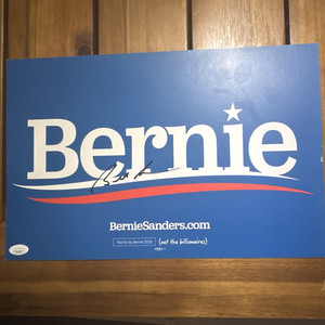 Bernie Sanders 2020 Presidential Campaign Signed Politics Poster, USA- JSA