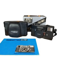 Konica C35 AF Film Camera 38mm F2.8 Japan Konishiroku Leather Case Boxed Manual