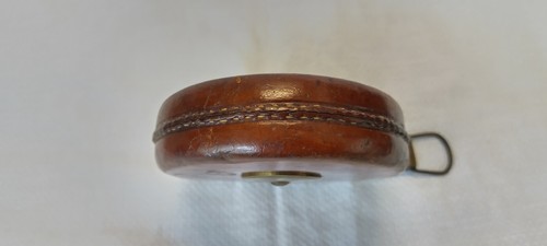 Vintage WW1 Leather bound 50ft Tape Measure By Dean Bedington, London - 第 8/18 張圖片