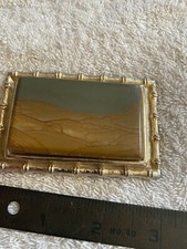 Vintage Belt Buckle Dark Brown Gray