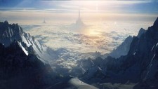 Landscape fantasy art nature mountains Custom Gaming Mat Desk