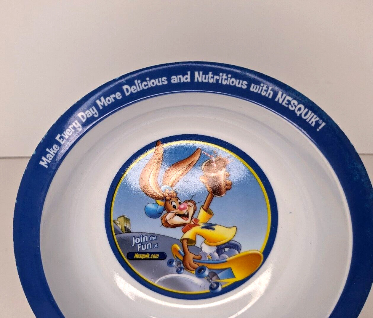 Nestle Nesquik Bowl and Spoon Set Collectible Advertising Promotion