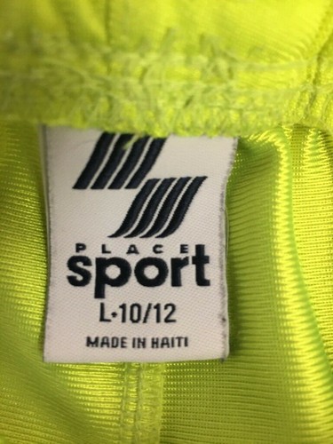 EUC Children's Place Sport Boy's Basketball Shorts Size L 10/12 Neon Yellow - Picture 3 of 3