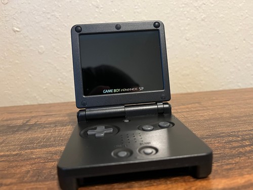 Game Boy Advance SP IPS Display + Mahko Battery Upgrade Black Shell w/ Charger - Picture 4 of 6