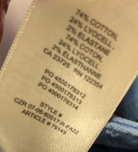 Wilfred Free blue Utility Carpenter Brennan Pants Jeans Women 00 Double Leg - Picture 14 of 14