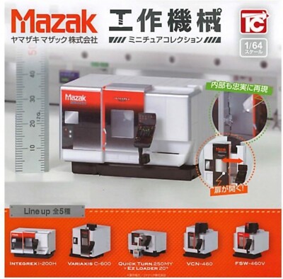Yamazaki Mazak 1/64 Machine Tools Collection Complete 5 Types set Capsule Toy