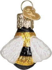 Mini Honey Bee Blown Glass Ornament-Gumdrops Line by Old World Christmas