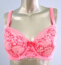 Victoria's Secret Nwt Pink Floral Lace Body by Victoria Unlined Demi Bra
