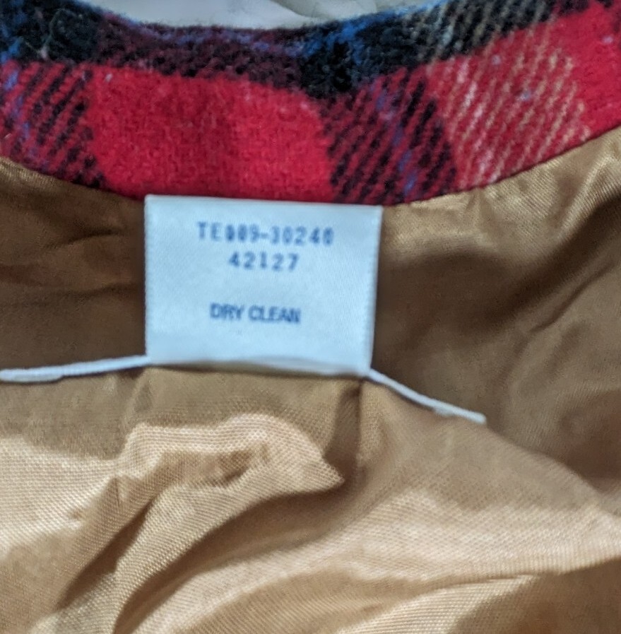 VTG Pendleton Wool Zip Front Plaid Windowpane Jac… - image 22