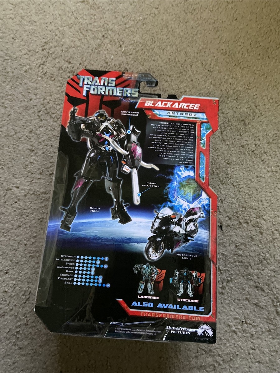 Transformers 2007 Movie Deluxe Allspark Power Black Arcee