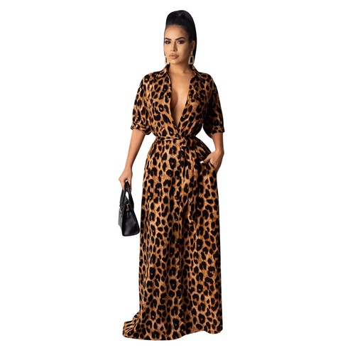 New Women's fashion Leopard Print Half 