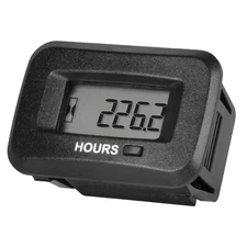 AC/DC 5V to 277V Digital TOT&JOB Hour Meter Programmable for Mower Marine ATV
