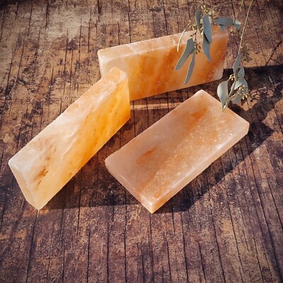 Budawi  Salzziegel Natursalz 20 x 10 cm Fliesen 100% Steinsalz Kristallsalz