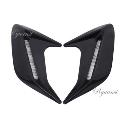 Carbon Fiber Car Side Wing Air Flow Fender Grill Intake Vent Trim Sticker 2PCS - Bild 8 von 12