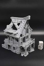 Tabletop Terrain Fantasy Medieval House Ruin 8x7x9 Dnd RPG Wargame Skirmish