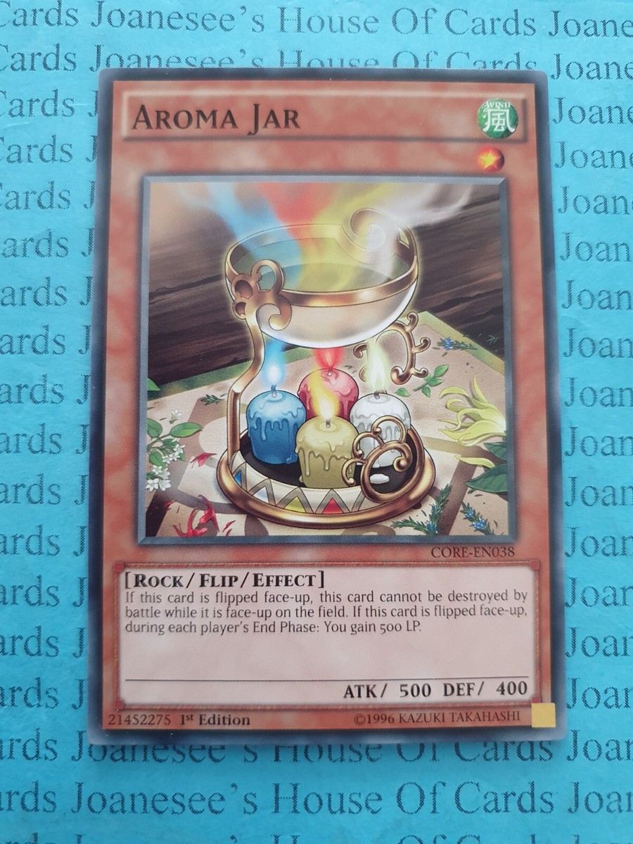yugioh aroma cards CORE-EN038 Aroma Jar Yu-Gi-Oh Card 1st Edition New