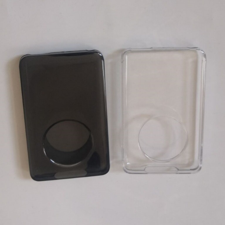 Apple iPod Black / Clear Hard Case Cover Classic 6 7th Gen 80/ 120