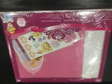 New disney store Princess scrapbook 8.5 by 8.5 kit paper stickers 119 pieces 49.