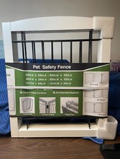 Pet Safty Fence Gate. 24" Tall x 80" Long Wood Frame With Metal Grate