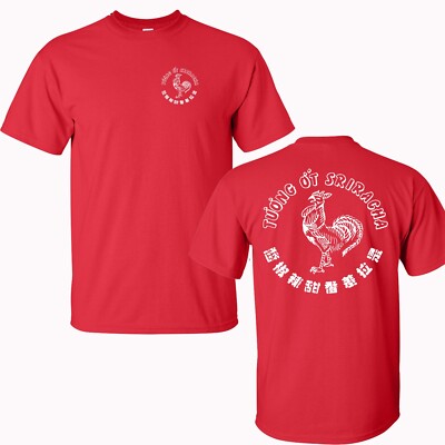 Sriracha Hot Chilli Sauce Men's Red Size S to 5XL