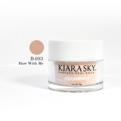 Kiara Sky Nail Dip Dipping Powder D403 Bare With Me 1oz