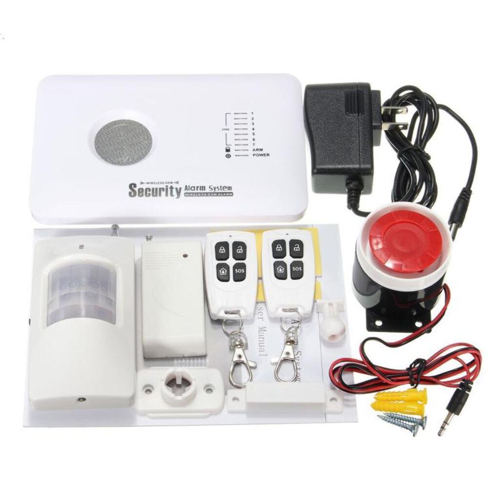 KIT ANTIFURTO ALLARME CASA COMBINATORE GSM WIRELESS SENZA FILI INCORPORATO WIFI