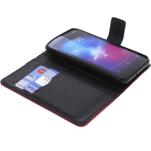 Funda para ZTE Blade L8 Book Style Protectora Teléfono Móvil Estilo Libro Rojo - Imagen 2 de 6