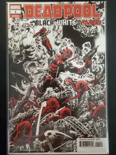 Deadpool Black, White, & Blood #1 Hotz Variant Marvel VF/NM Comics Book