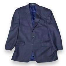 Lauren Ralph Lauren Lambswool Houndstooth Gray Blue Blazer Sport Coat Men  s 42R