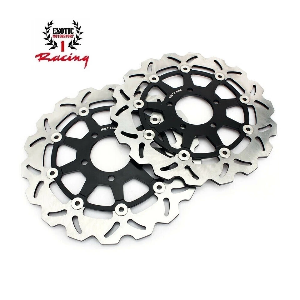 Juego de rotor de disco de freno delantero y pastillas de freno para Suzuki GSXR 600 750 2004 2005 Foto 4 de 4