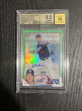 2023 TOPPS CHROME UPDATE ROOKIE AUTOGRAPHS /99 #RABM Bobby Miller BGS 9.5 POP 1