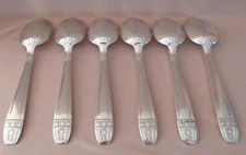 Table Cutlery 6 Silver Plated Soup Spoons Grand Prix Dixi 20 Cm