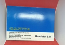 CAGIVA ROADSTER 521 Manuale Uso E Manutenzione RICAMBIO D' EPOCA 
