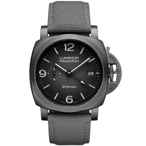 $1NR Panerai PAM01467 Luminor New York Limited of 212 GMT BiTempo Titanium $14K