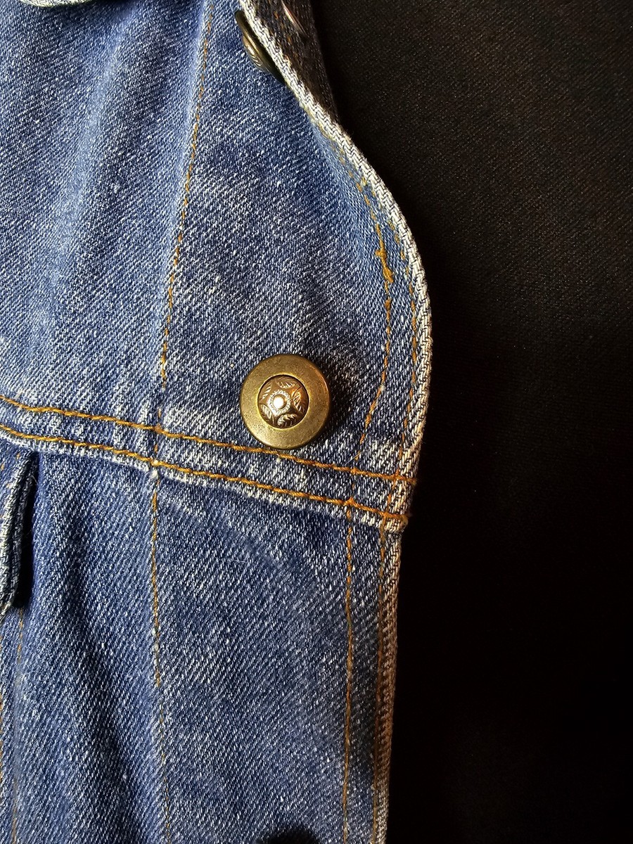 Vintage 90s First Choice Western Jean Jacket sz Large | eBay