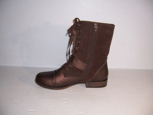 OM by Olivia Miller OMD-01168 Women's Brown Combat Style Boots Size 7.5 NEW - Picture 4 of 6