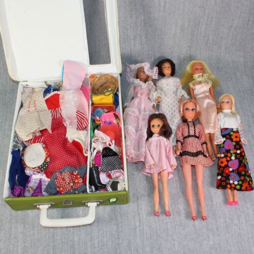 Lote Estuche de Transporte Accesorios Trajes Muñecas Barbie Moda Años 70 CLON VINTAGE - Imagen 3 de 24
