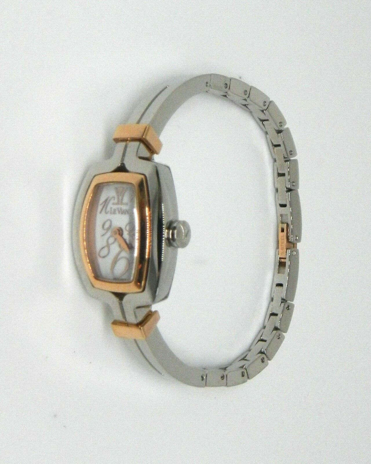 LEVIAN CUSH'N BANGLE LADIES TWO TONE STAINESS STEEL WATCH ZELA 40